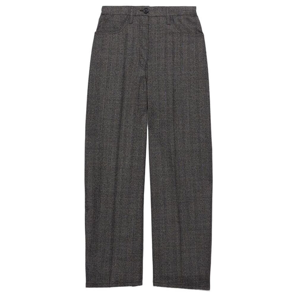 Prada Women Pantaloni In Lana Mouliné